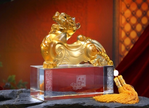 大吉祥興旺琉璃、水晶擺件