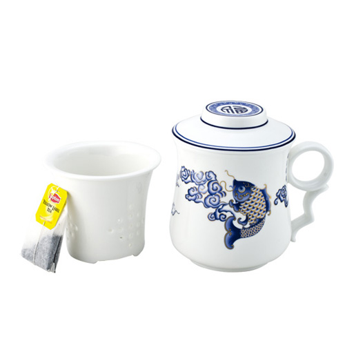 知足常樂(lè)（金魚）陶瓷茶具