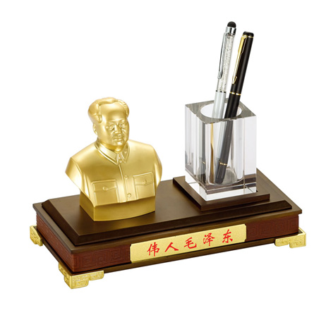 毛主席誕辰120周年紀(jì)念擺件、筆筒