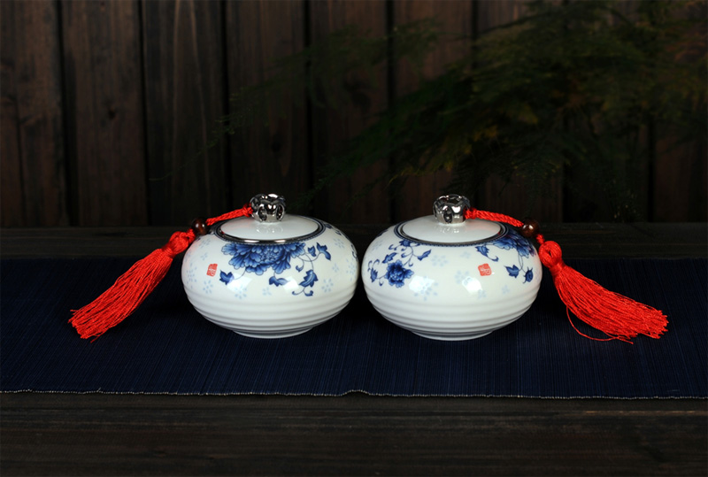 小號(hào)國(guó)色天香電鍍茶葉罐（兩個(gè)裝）