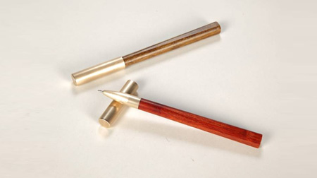 金絲楠、紫檀木簽字筆