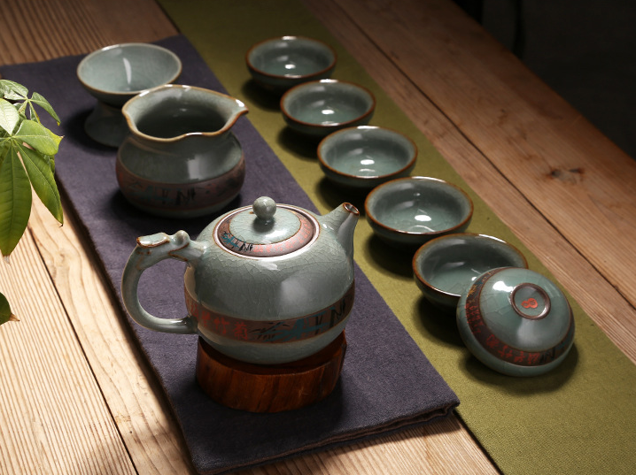 哥窯粗陶茶具套裝