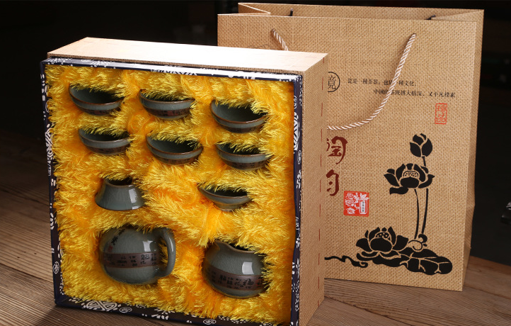 哥窯粗陶茶具套裝