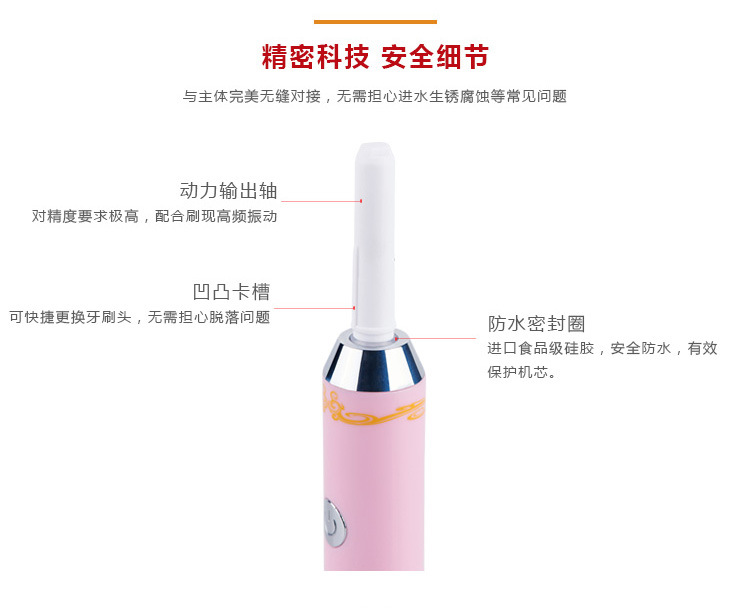 電動(dòng)式聲波牙刷 自動(dòng)便攜充電牙刷 