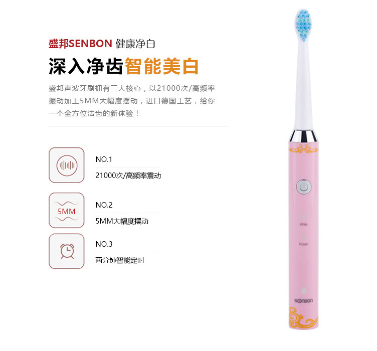 電動(dòng)式聲波牙刷 自動(dòng)便攜充電牙刷 