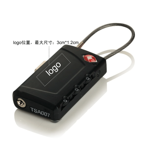 2合1TSA認(rèn)證密碼鎖逼税，帶行李牌功能