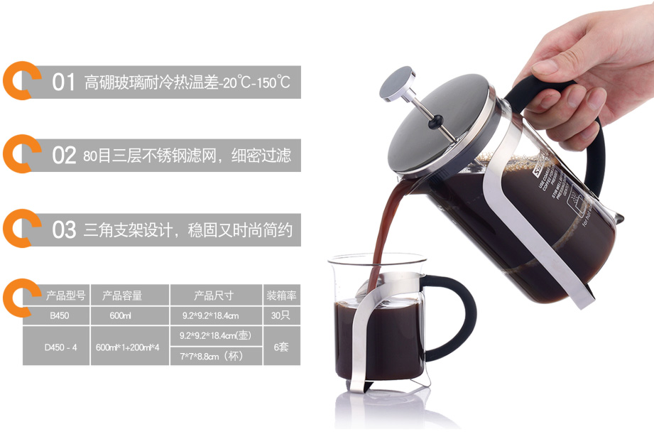 法壓壺扣甲、咖啡壺