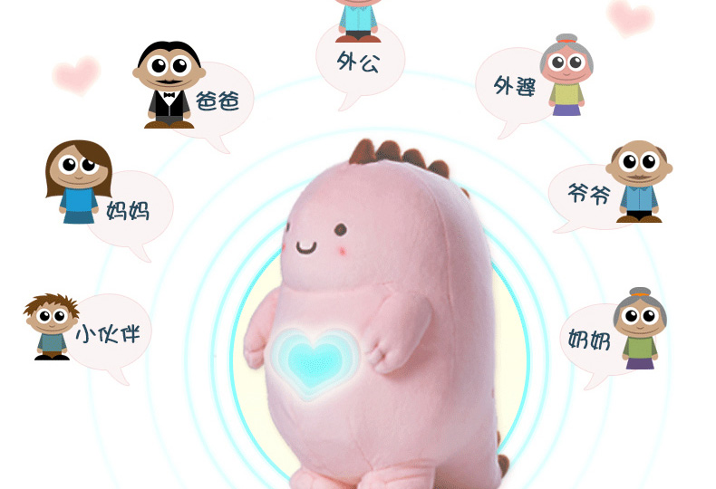 么么智能互動(dòng)聊天公仔 早教故事機(jī)充電 益智毛絨玩具 旦旦面