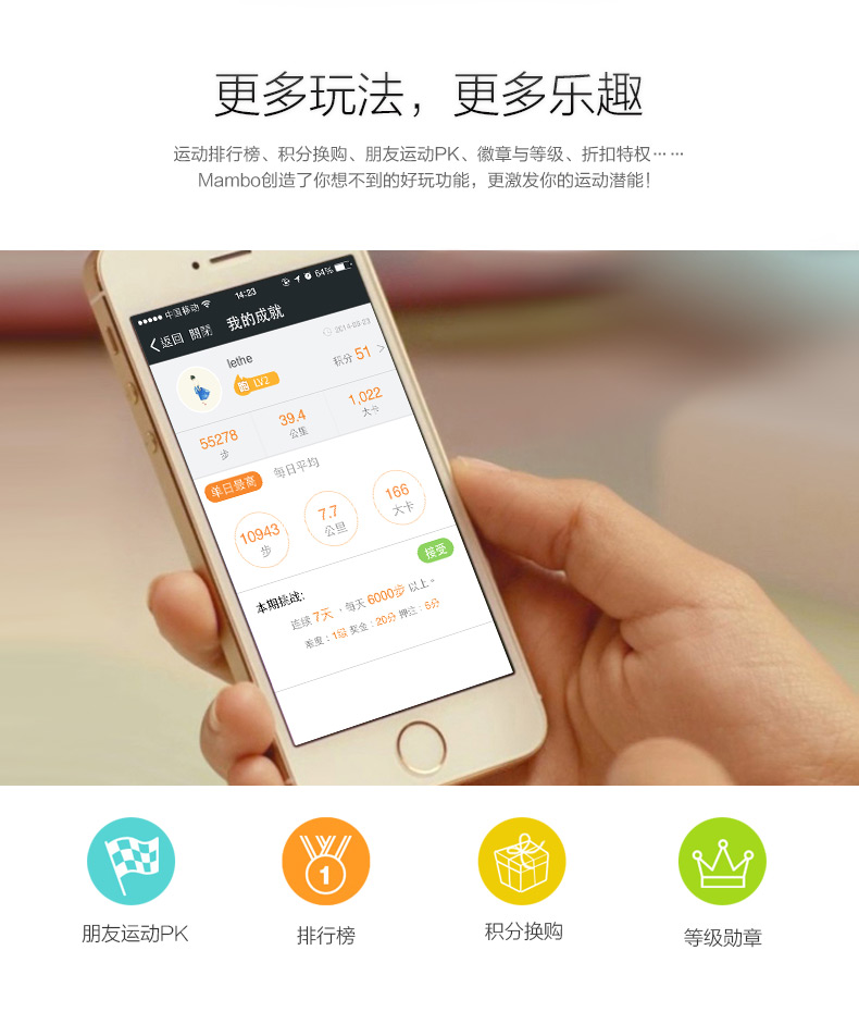 rock&樂(lè)心智能心率手環(huán)