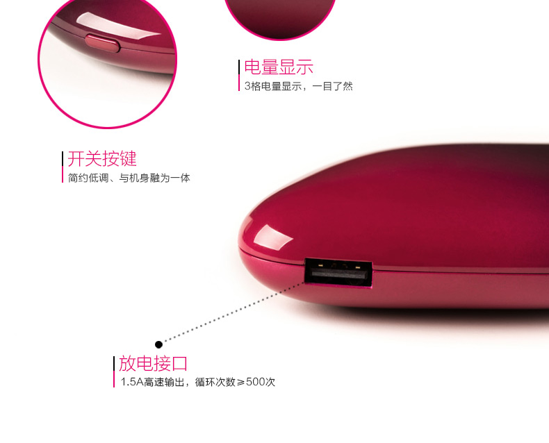 MAXCO美能格 蘋果便攜聚合物移動(dòng)電源 超薄手機(jī)通用女生充電寶