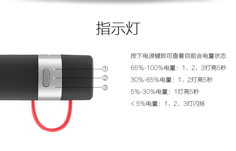 MIPOW iPhone手機(jī)便攜充電寶蘋果專用智能自帶線迷你移動(dòng)電源