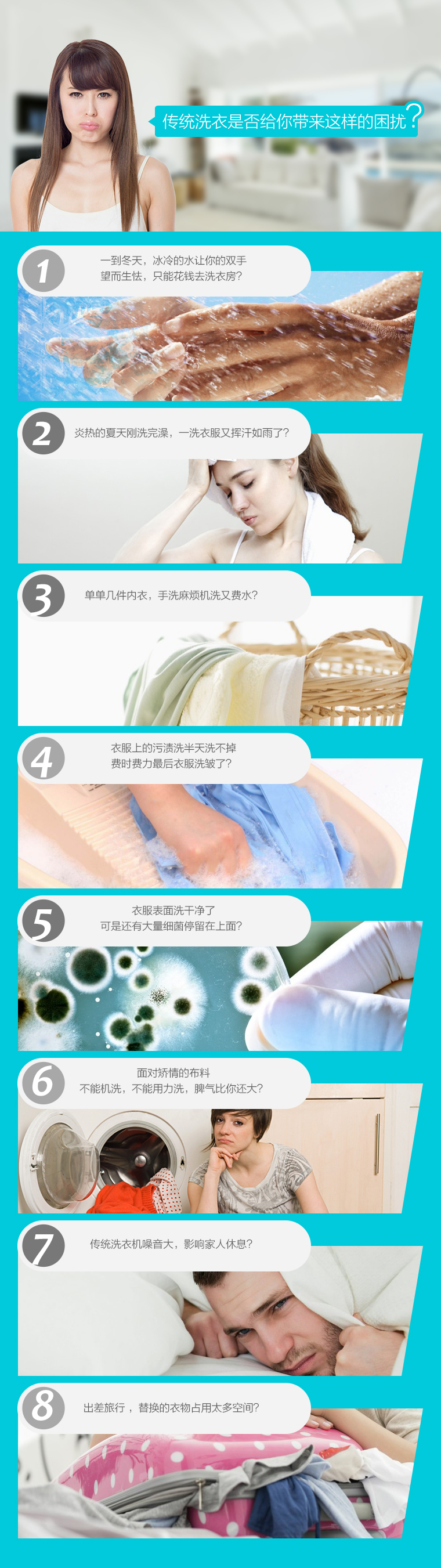 小元Mini超聲洗衣器沛狱，省時(shí)省力懶人必備