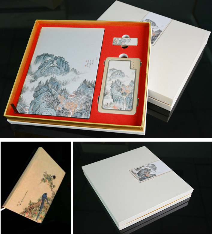 真絲移動(dòng)電源触晃、筆記本冗吟、U盤(pán)套裝