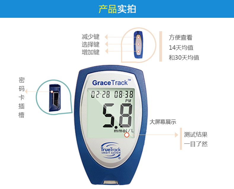 美國進(jìn)口 會(huì)好優(yōu)測型血糖儀家用血糖測試儀 送50條血糖試紙測血糖