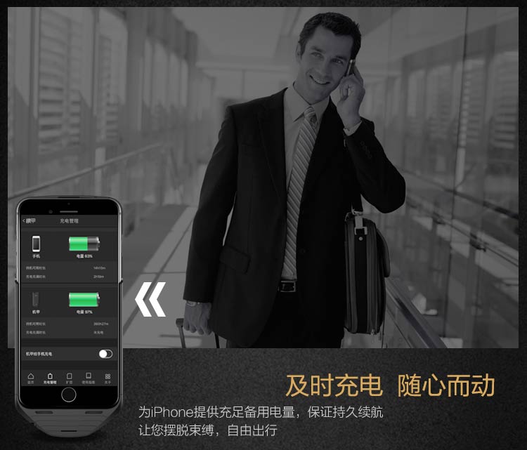 機(jī)甲（MESUIT) i6 智能手機(jī)殼 雙系統(tǒng)/雙卡雙待/充電寶/手機(jī)存儲 適用于iPhone6/6S 蘋果創(chuàng)意智能外設(shè)