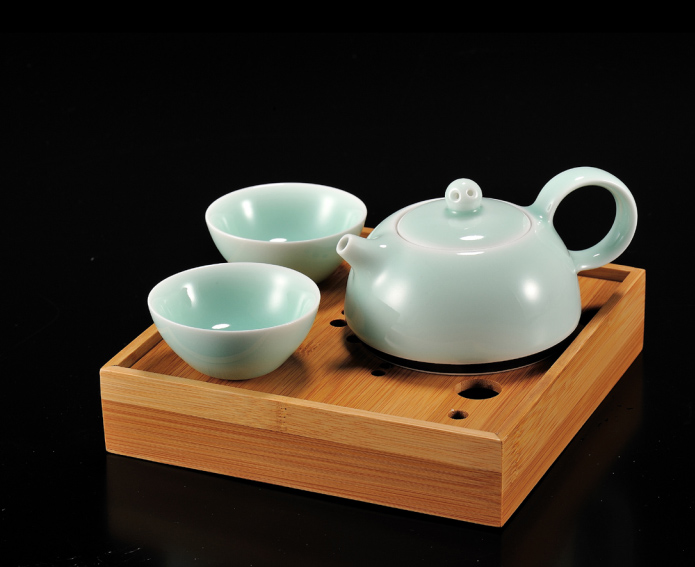 春壺茶盤(pán)系列一壺二杯+茶盤(pán)