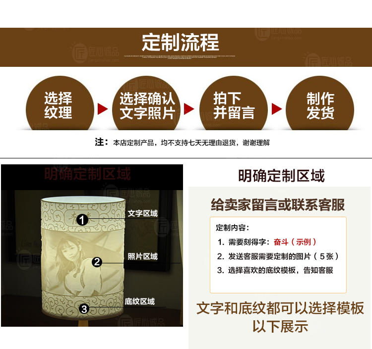 3d打印浮雕燈籽前、定制創(chuàng)意臺(tái)燈亭珍、臥室床頭燈