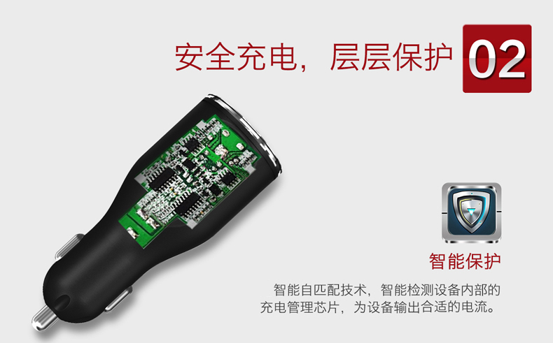 iWALK蘋果6車載充電器 車充 三星 iphone6s車載充電器CCD002