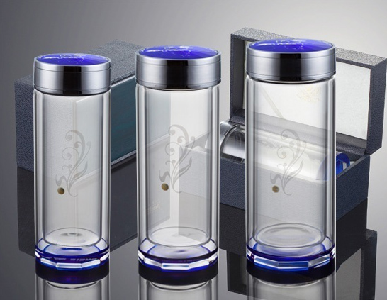 思寶藍(lán)水星1缔道、2、3號雙層玻璃杯360ml  