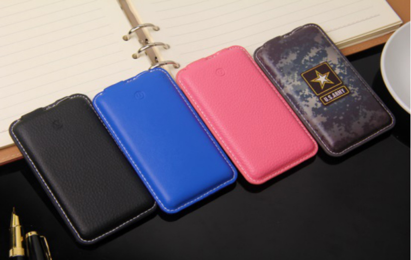 真皮移動電源8000mAh