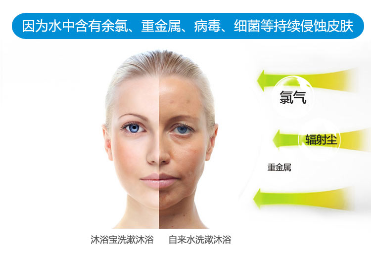 加立(jealee)洗澡凈水器家用A10-59沐浴濾水器凈化器花灑過(guò)濾器洗臉淋浴凈水器