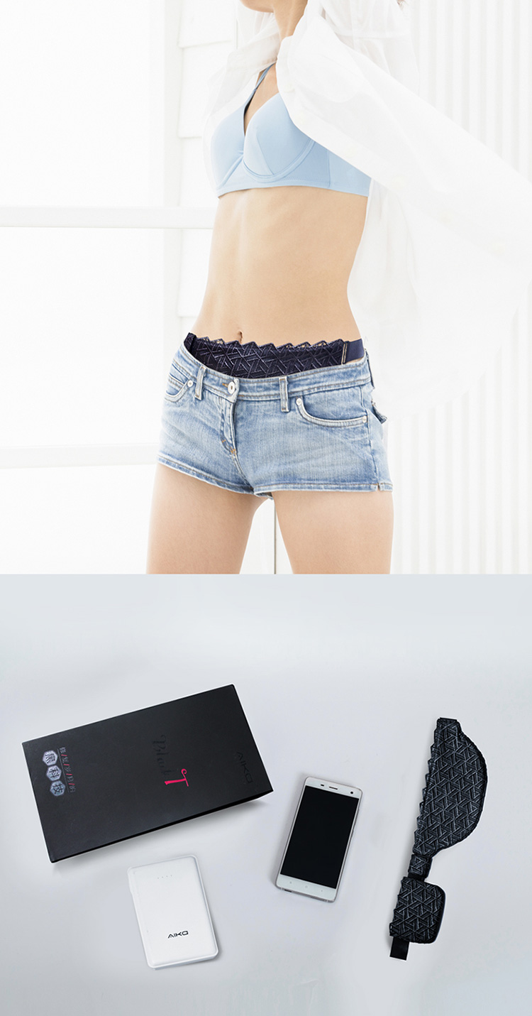 AIKA inside 石墨烯暖宮帶母親節(jié)禮物智能遠紅外發(fā)熱理療Black T