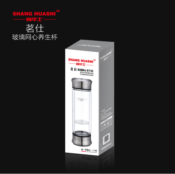 茗仕玻璃網(wǎng)隔養(yǎng)生杯铲蒸、玻璃茶杯