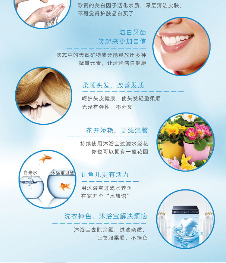 加立(jealee)洗澡凈水器家用A10-59沐浴濾水器凈化器花灑過(guò)濾器洗臉淋浴凈水器