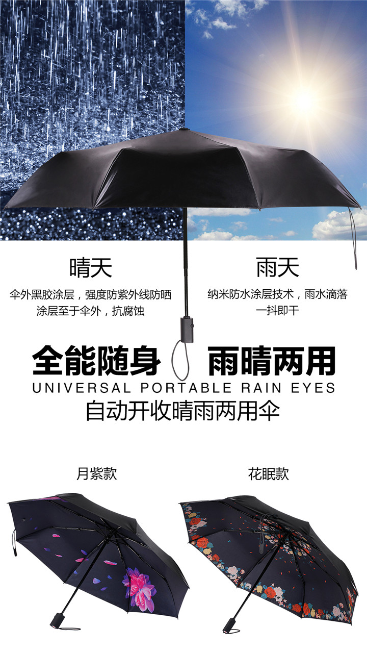 WT-U3自動(dòng)開(kāi)收雨晴兩用傘