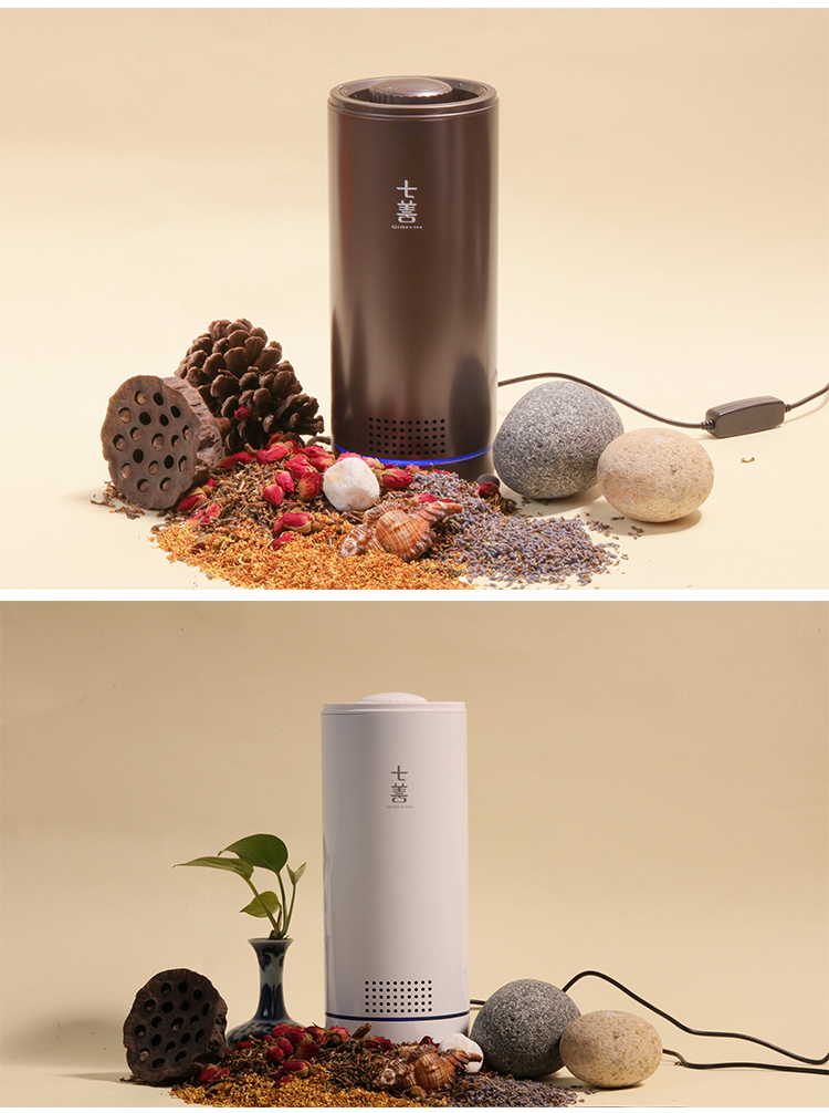 茶香花香空氣凈化器靜音 除甲醛霧霾煙味 負(fù)離子殺菌空氣自動循環(huán)