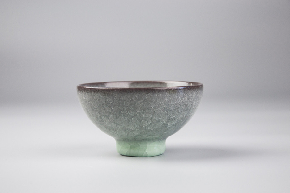 【收藏品】壓手冰裂品茗杯 杭州市工藝美術師張于龍作品