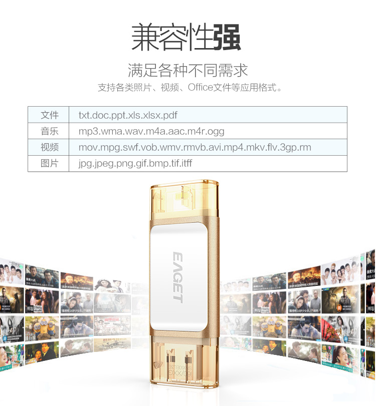 憶捷I60蘋果手機u盤32g電腦兩用USB3.0優(yōu)盤
