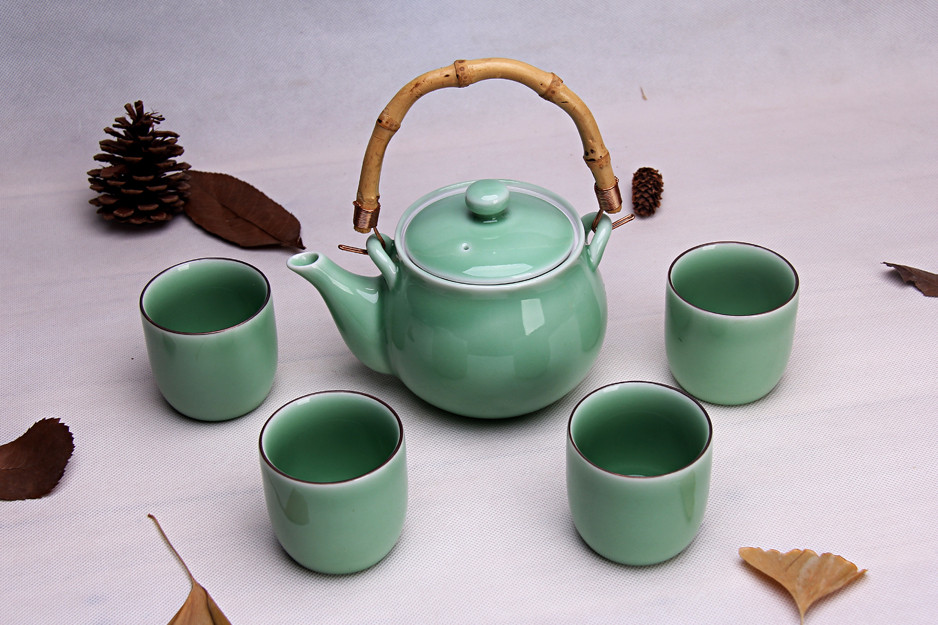 【精品】提梁托燒一壺四杯