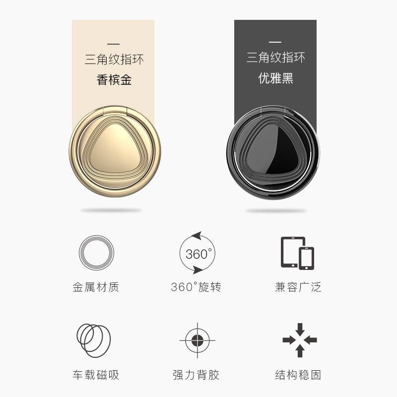 三角紋手機(jī)指環(huán)支架