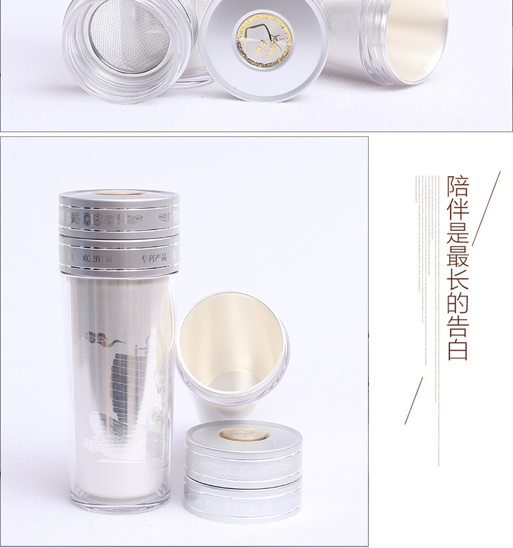 高仿足銀杯  帶木盒手提袋 