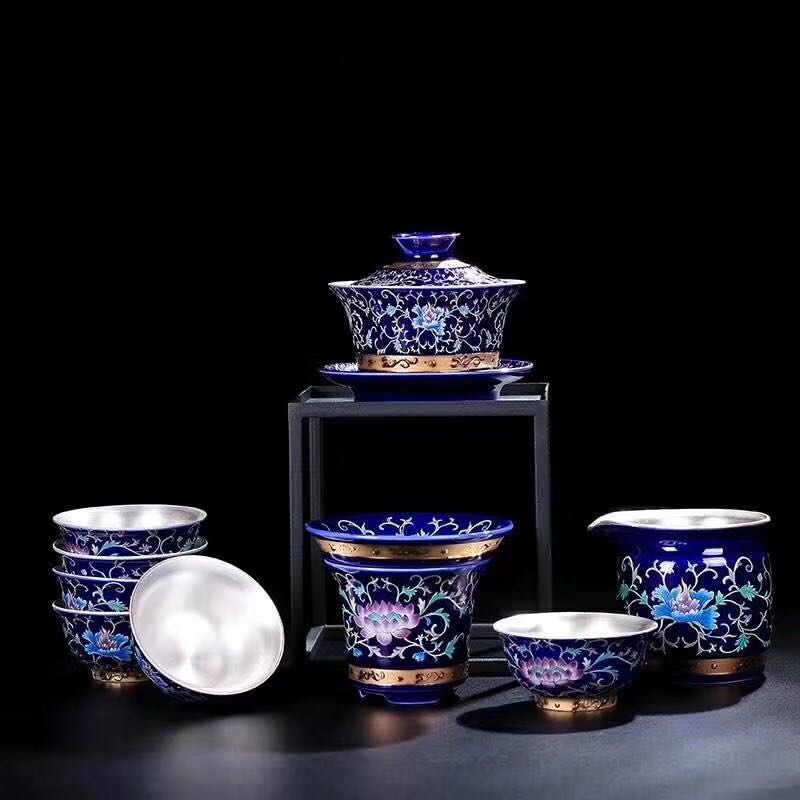 精品茶器鎏銀10件套組 