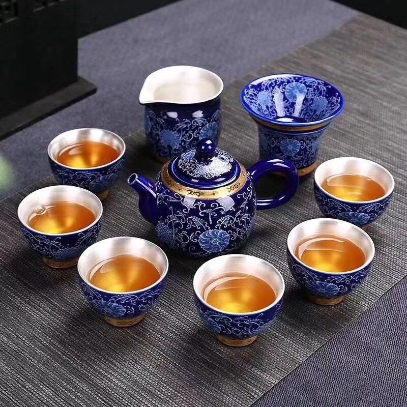 精品茶器鎏銀10件套組 