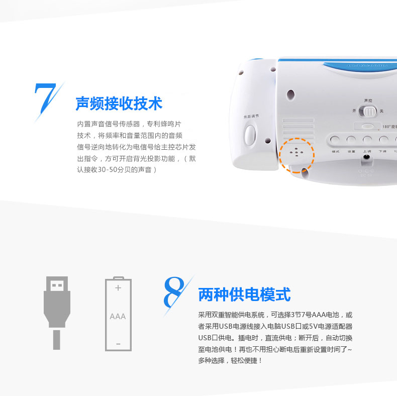 創(chuàng)意雙投影鐘萬年歷 可愛LED靜音夜光鬧鐘電子鐘懶人床頭時(shí)鐘座鐘