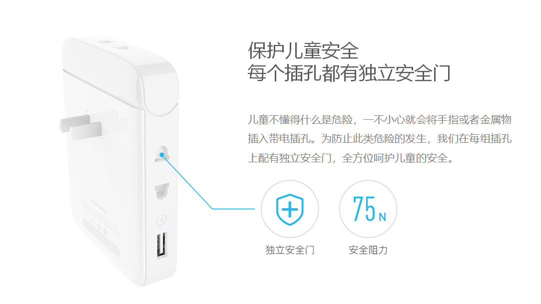 超薄多口墻插精靈