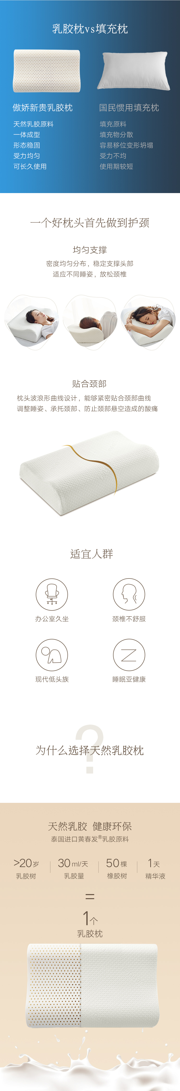 大樸 靜眠乳膠枕