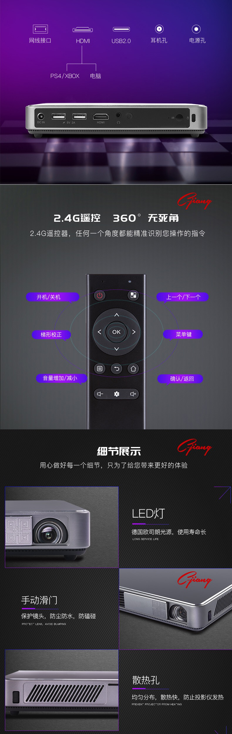創(chuàng)疆W10 家用wifi無(wú)線3D家庭辦公通用HDMI小型便攜智能全高清4K蘋(píng)果安卓手機(jī)1080p智能投影機(jī)無(wú)屏電視