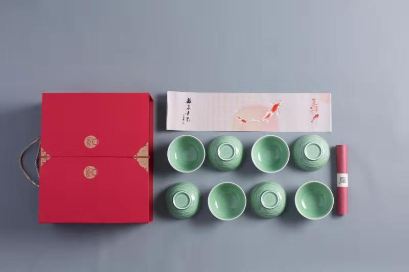 《五福臨門》《年年有魚(yú)》陶瓷餐具套裝