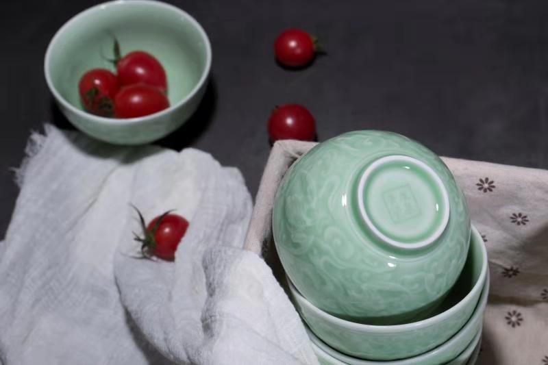 《五福臨門》《年年有魚(yú)》陶瓷餐具套裝