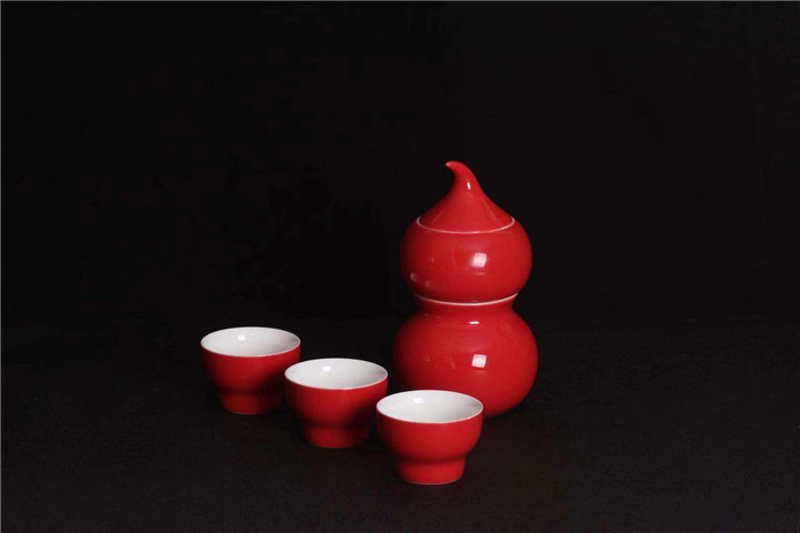 平安福 骨玉瓷+999足銀茶具套裝