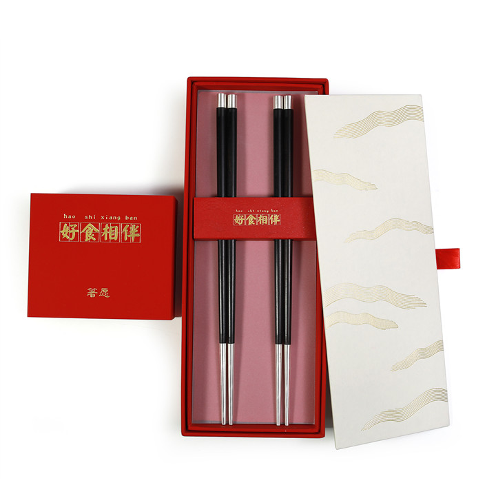 箸愿--圓滿 999足銀+黑檀木筷子
