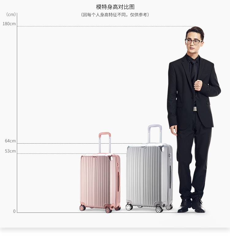 鋁合金拉桿箱三位一體密碼鎖