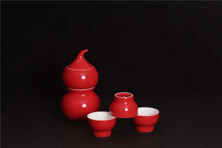 平安福 骨玉瓷+999足銀茶具套裝