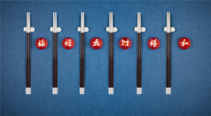 六六大順－黑檀木銀筷 賀歲禮盒