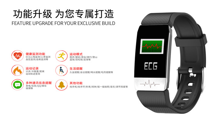 頤電智能心電測(cè)溫手環(huán)