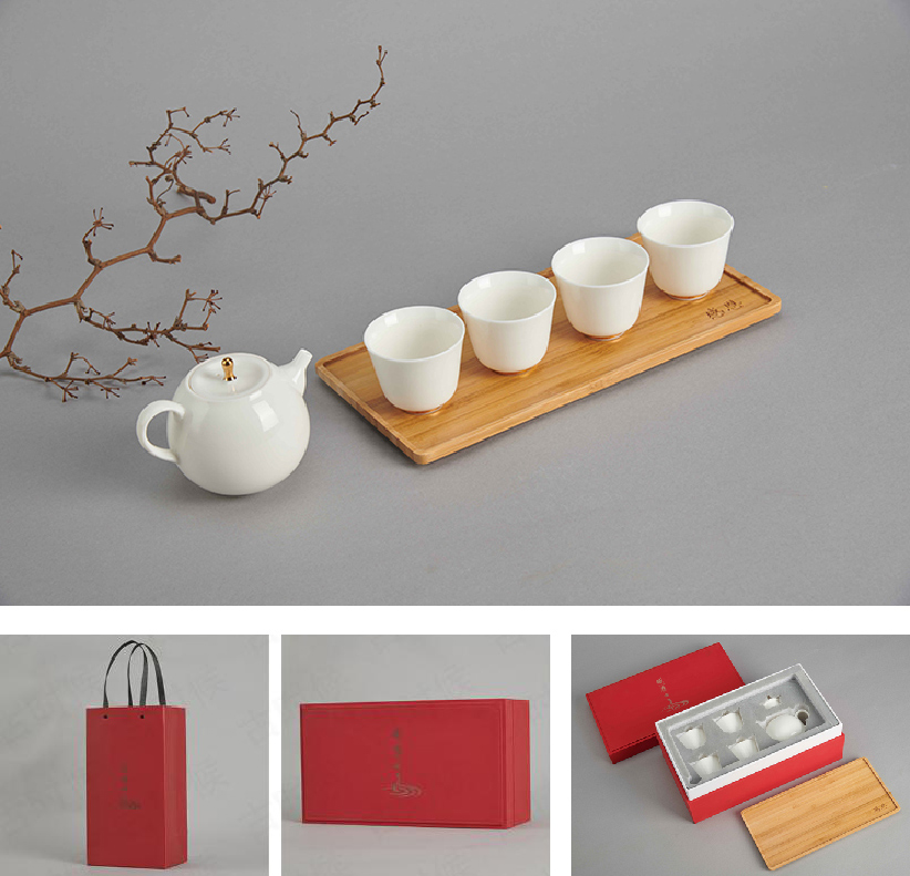 感恩(白)茶具套裝